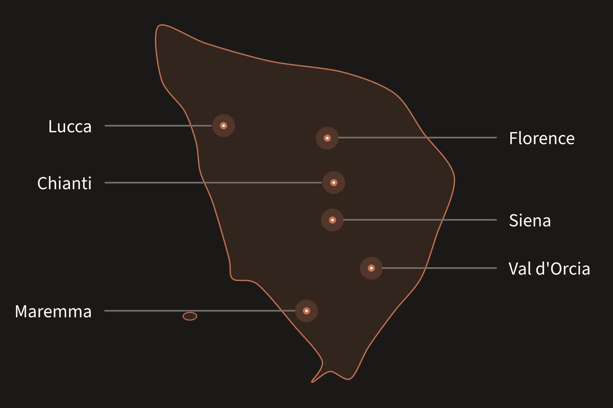 the-venue-folio-tuscany-wedding-venue-guide-map